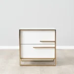 Majestic High Gloss Nightstand - White