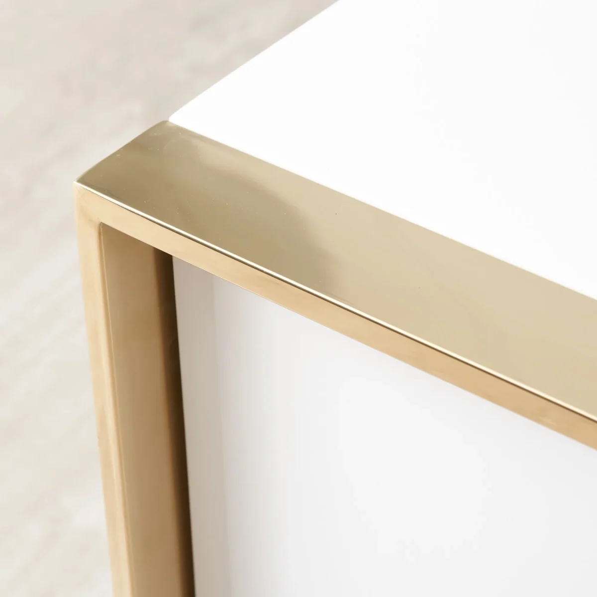 Majestic High Gloss Nightstand - White - Image 6