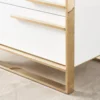 Majestic High Gloss Nightstand - White - Image 7
