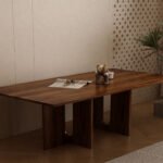 solid walnut dining table