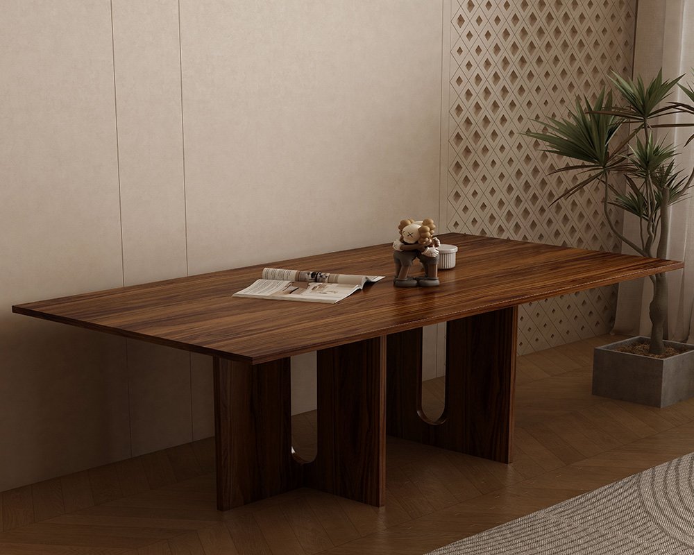solid walnut dining table