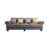 Cozy 3 Seater Sofa - Dark Grey - Image 3