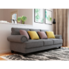 Cozy 3 Seater Sofa - Dark Grey - Image 2
