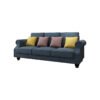 Cozy 3 Seater Sofa - Blue Denim - Image 4