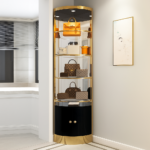 Odessa Elegant Corner Display Cabinet - Black