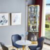 Odessa Elegant Corner Display Cabinet - Black - Image 5