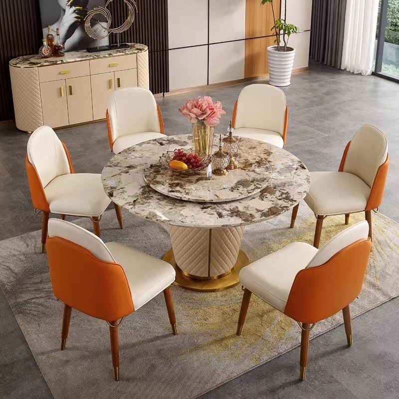 Dining Table with Lazy Susan