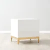 Circula High Gloss Nightstand - White - Image 5
