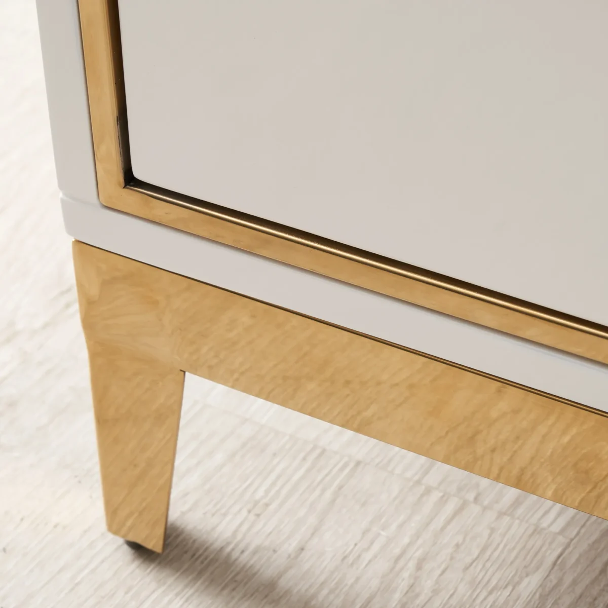 Circula High Gloss Nightstand - White - Image 9