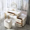Marble Vanity Table with Drawers