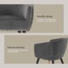 DENIZ Velvet Lounge Chair - Image 4