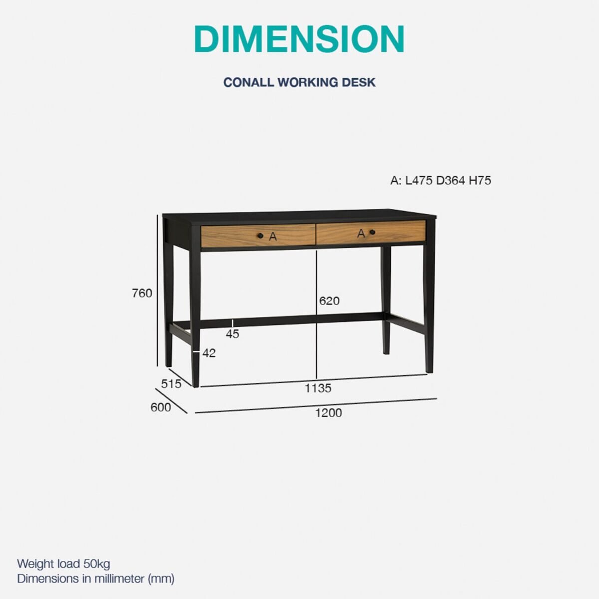 CONALL Working Desk - Image 5