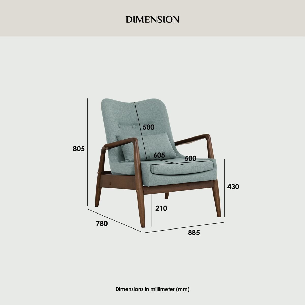 SCENIC Lounge 1 Seater Sofa - Image 6