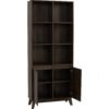 Stylish Walnut Bookshelf side