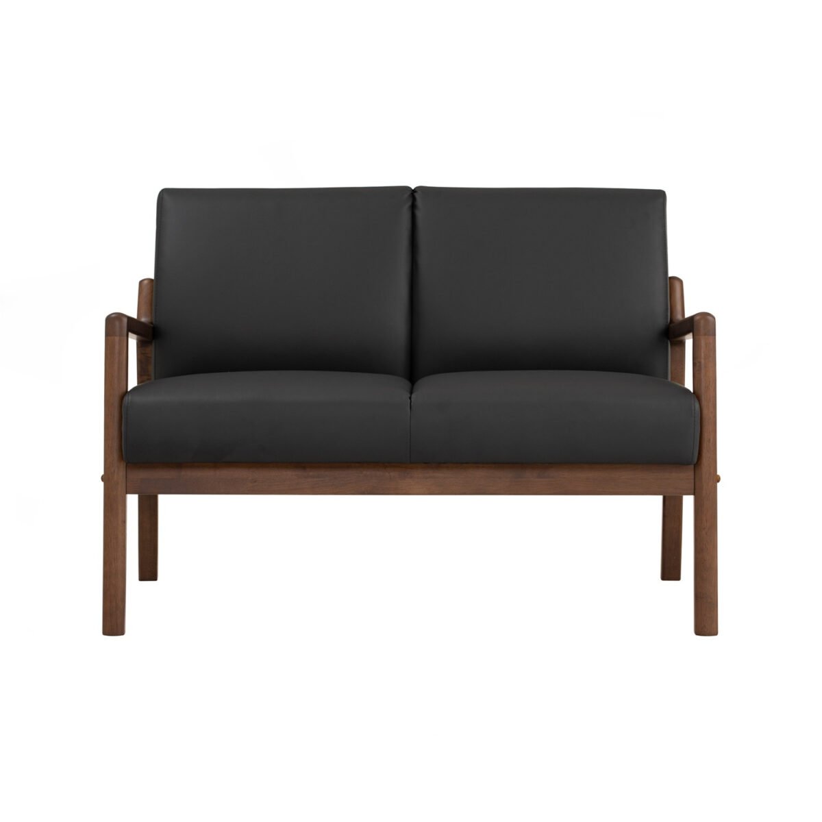 MENDO Upholstered Leather 2 Seater Sofa - Image 2