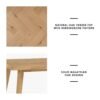 1.8M LOFTUS Dining Table - Natural - Image 3