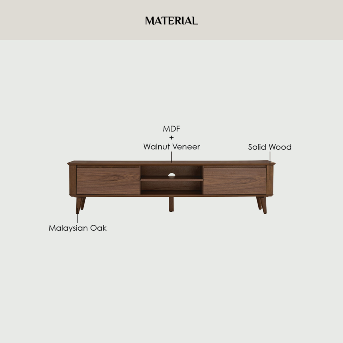 1.8M DOVER TV Cabinet - Image 3