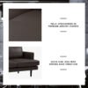 DEXTER 3 Seater Sofa - Black - Image 3
