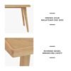 1.8M LOFTUS Dining Table - Natural - Image 4