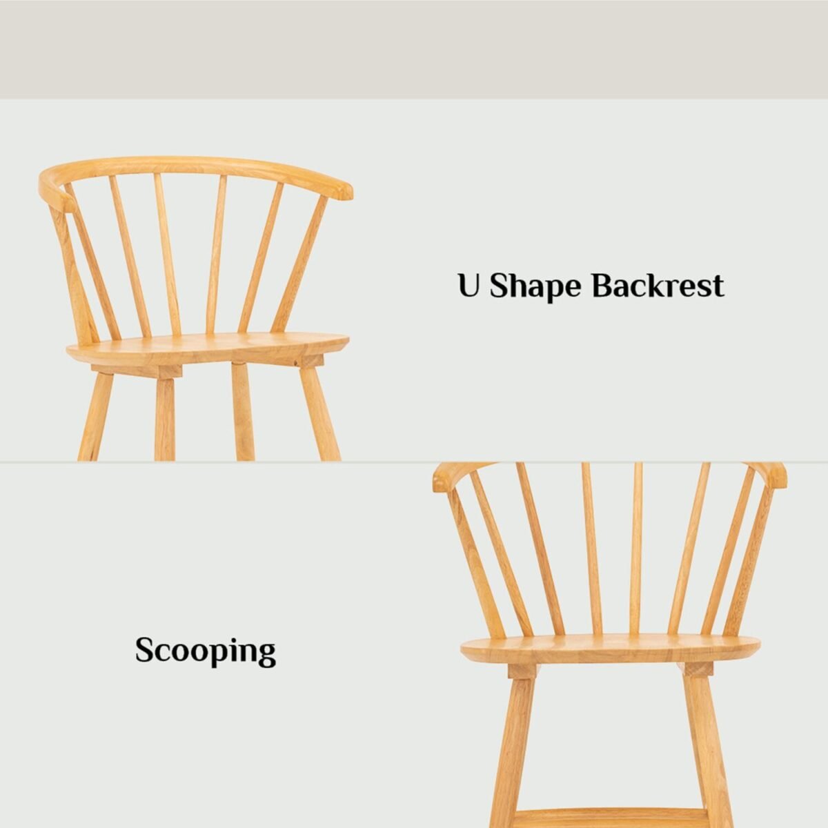 CALEY Dining Chair - Natural - Image 4