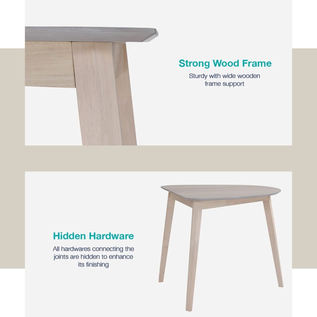 KHASA Dining Table – White - Image 4