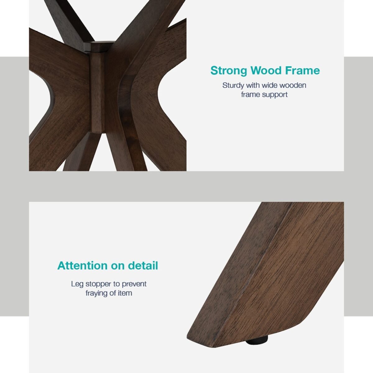 Conan Walnut Oval Dining Table - Image 4