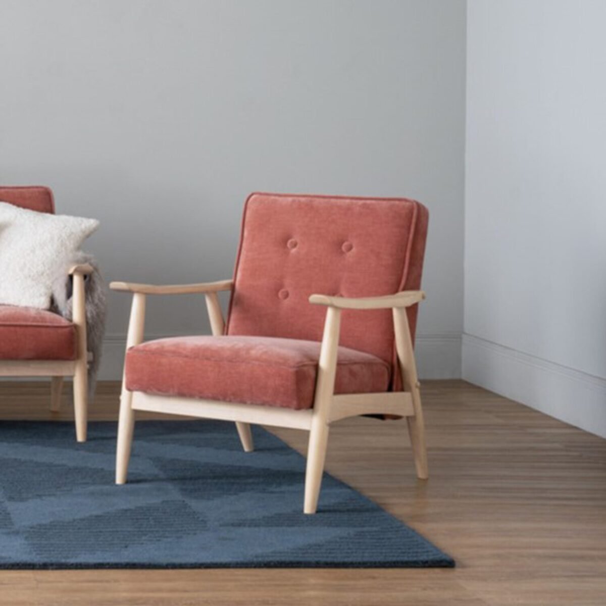 BAJA Velvet 1 Seater Sofa - Image 4