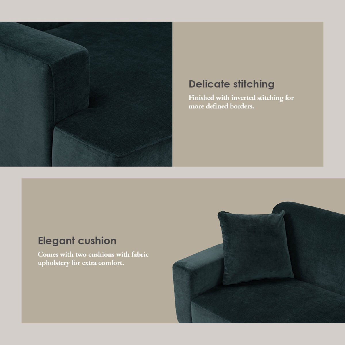 TIGUAN 4 Seater Upholstered Sofa - Image 4