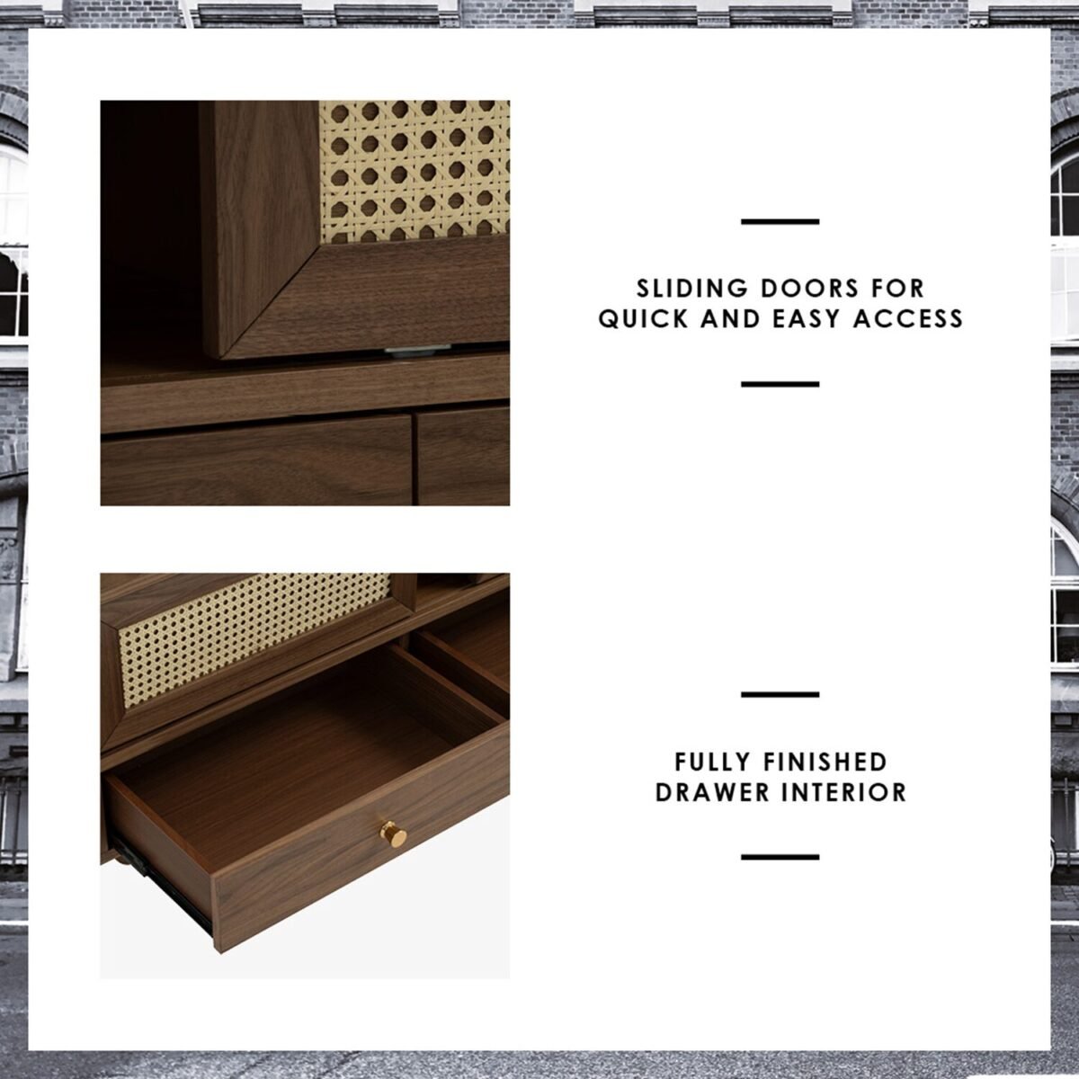 Denver Wood TV Cabinet - Image 5