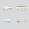 1M MANDO Coffee Table - White - Image 5