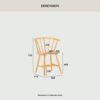 CALEY Dining Chair - Natural - Image 5