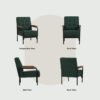 DZIRE Emerald One Seater Sofa - Image 5