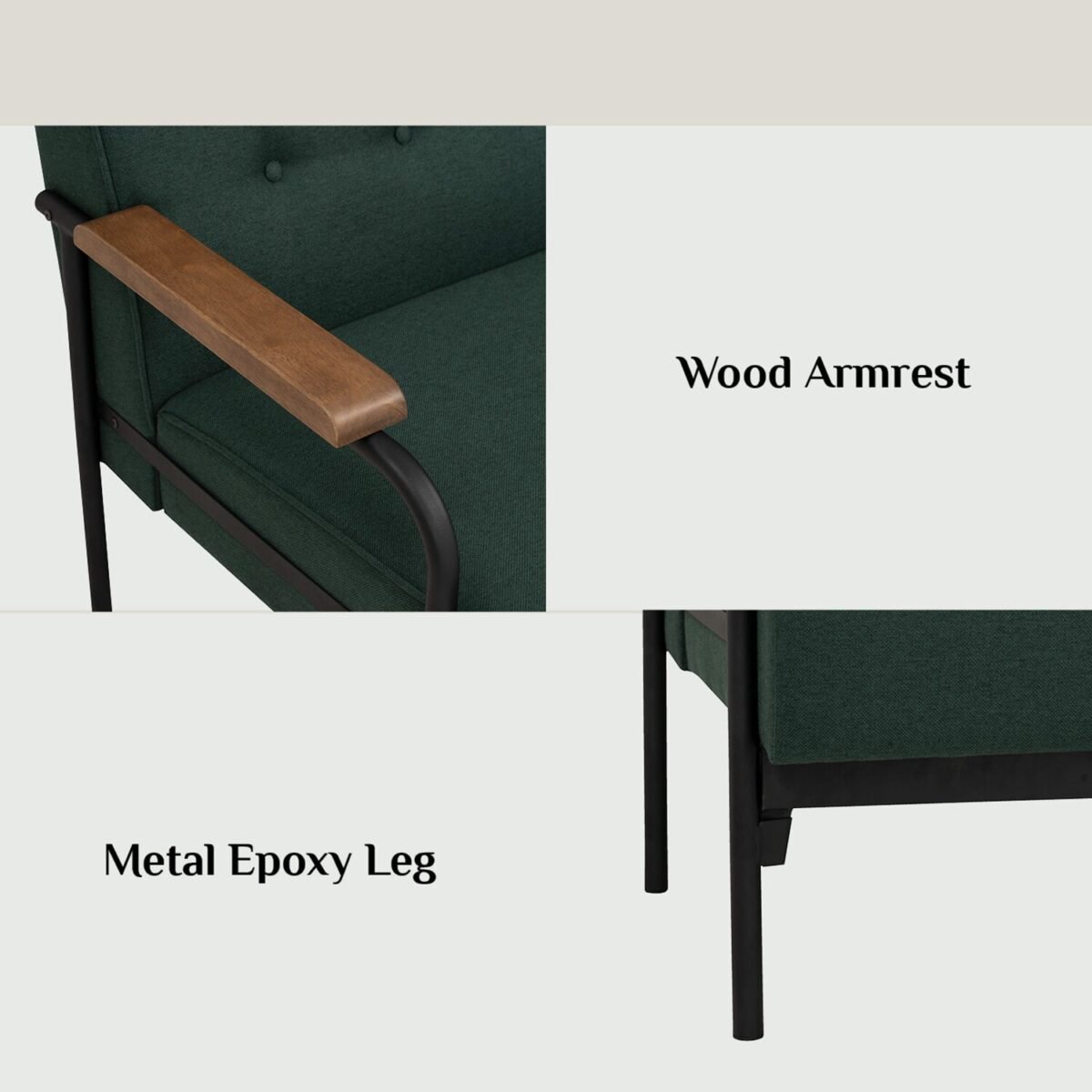 DZIRE Emerald Three Seater Sofa - Image 6