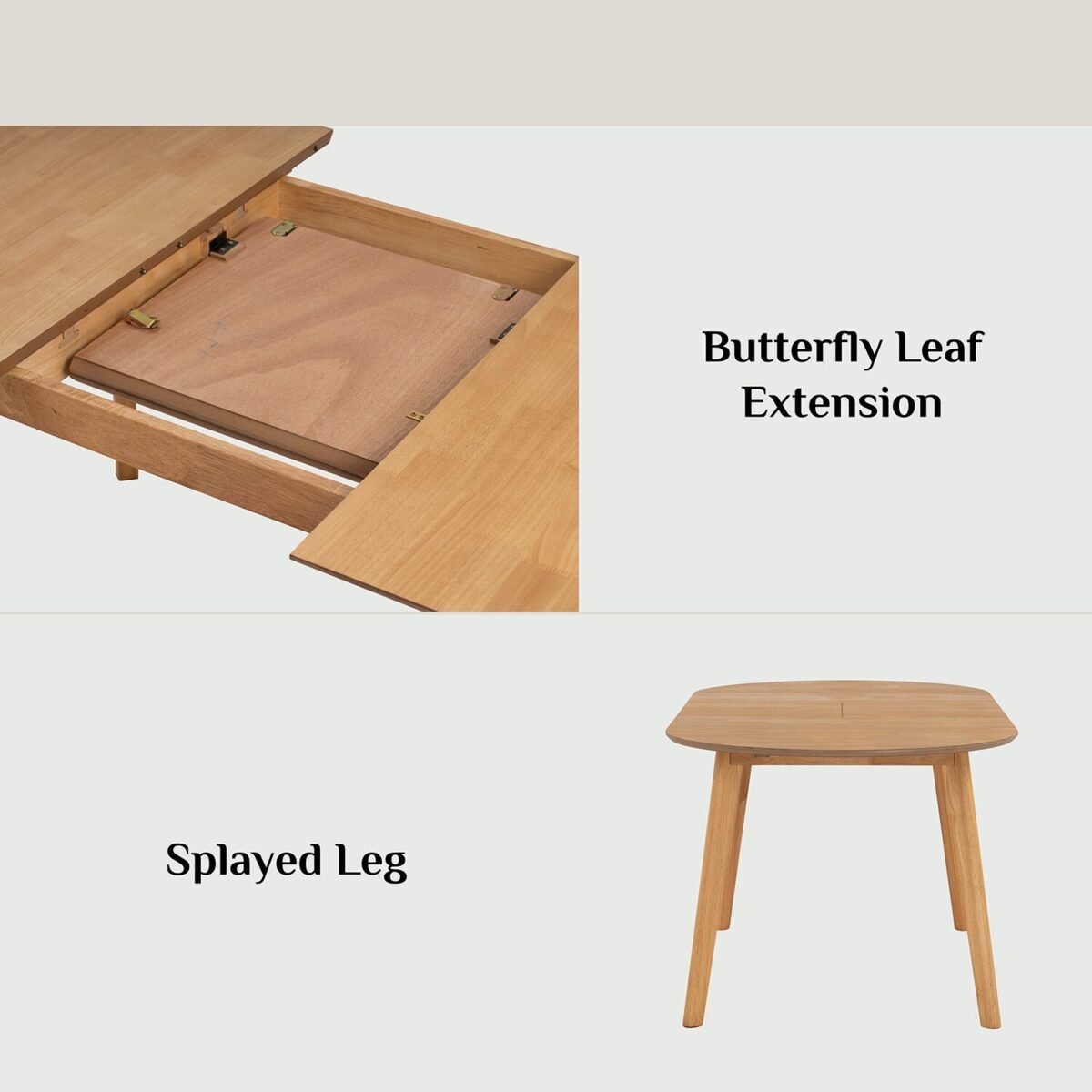 1.95M WERNER Extendable Dining Table - Natural - Image 3