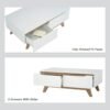 1M MANDO Coffee Table - White - Image 6
