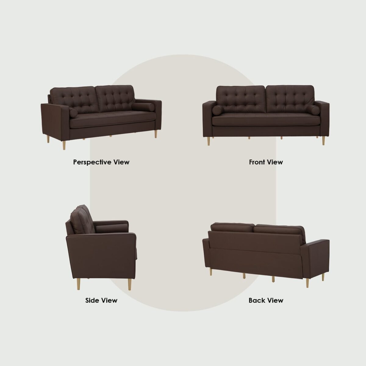 ROYCE Leather Sofa - Image 4