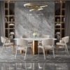 Nebula Leather Dining Chair - Image 6