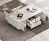 1.3M Goddess Solid Marble Stone Coffee Table - Image 7