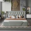 Sweet Night Luxury King Size Bed - Green Mint