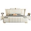 Milan Upholstered Leather King Size Bedframe - Image 5