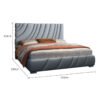Sapphire Leather King Size Bedframe - Image 5