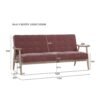 BAJA Velvet 3 Seater Sofa - Image 6