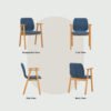 MISSIE Arm Dining Chair - Image 2