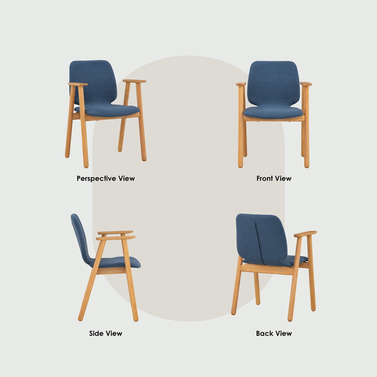 MISSIE Arm Dining Chair - Image 2