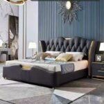 Majestic Slumber Queen Size Luxury Bed Gas Lifting - Black