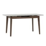 1.5M FOLTO Marble Top Extendable Dining Table - Cocoa