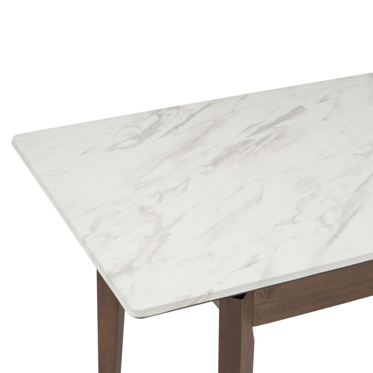 1.5M FOLTO Marble Top Extendable Dining Table - Cocoa - Image 3