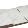 1.5M FOLTO Marble Top Extendable Dining Table - Cocoa - Image 4