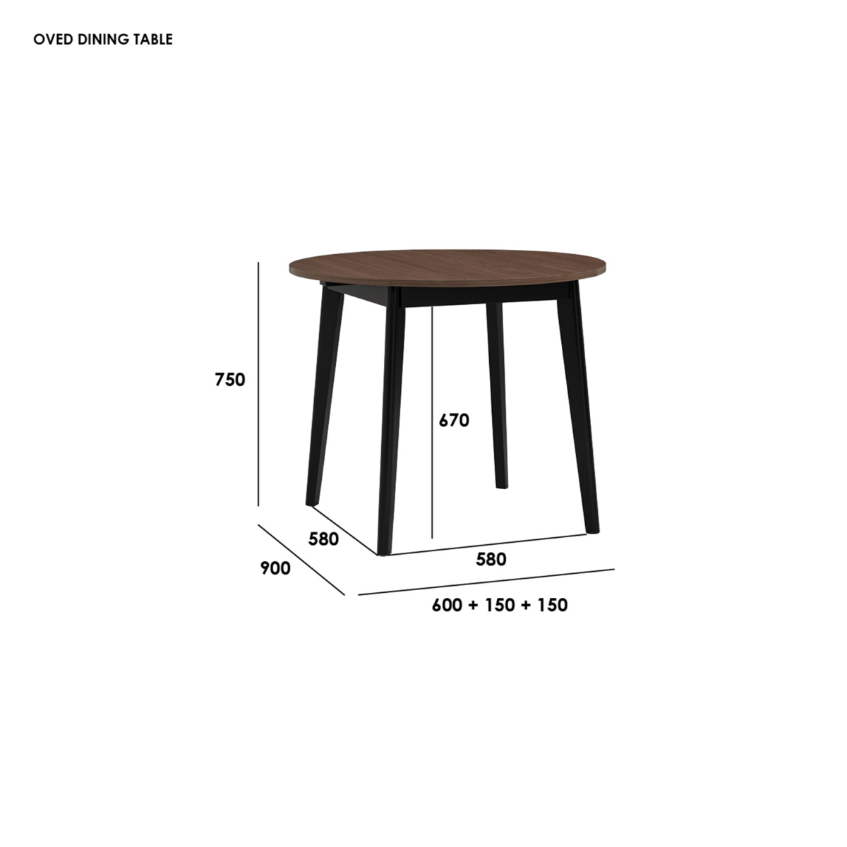 OVED Anti-Scratch Extendable Dining Table - Image 4