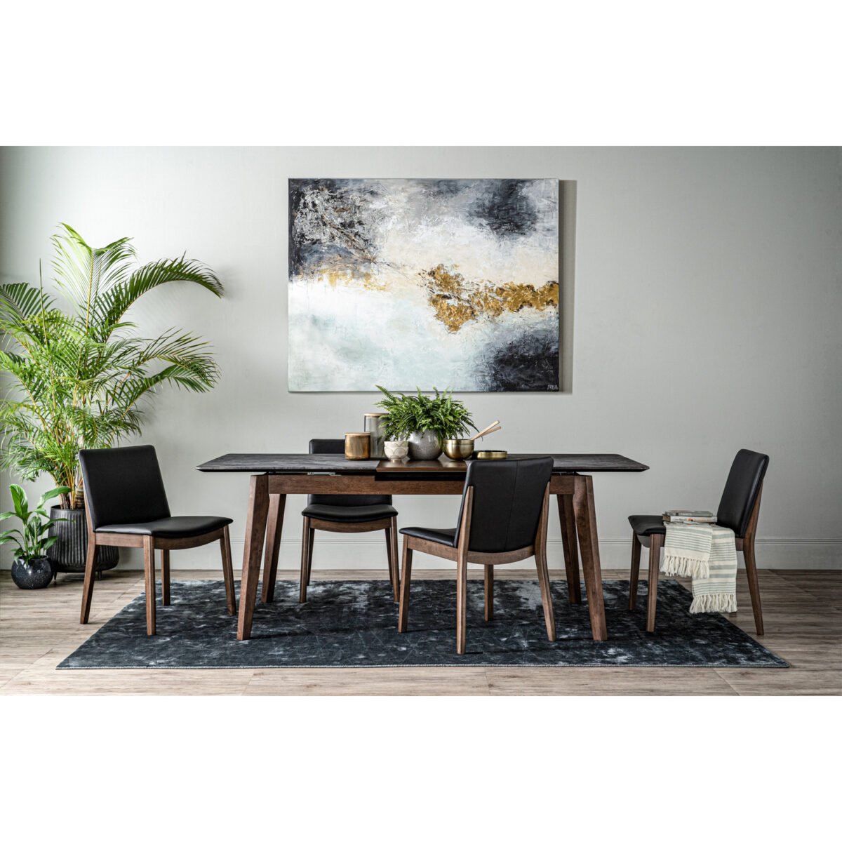 2M FORTIS Marble Top Extendable Dining Table - Image 8